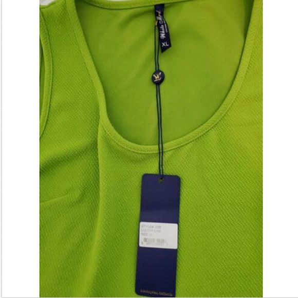NWT White Mark Sz XL Tank Dress Green A Line Mini - Picture 5 of 6